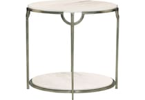 morello occasional gray chairside table   