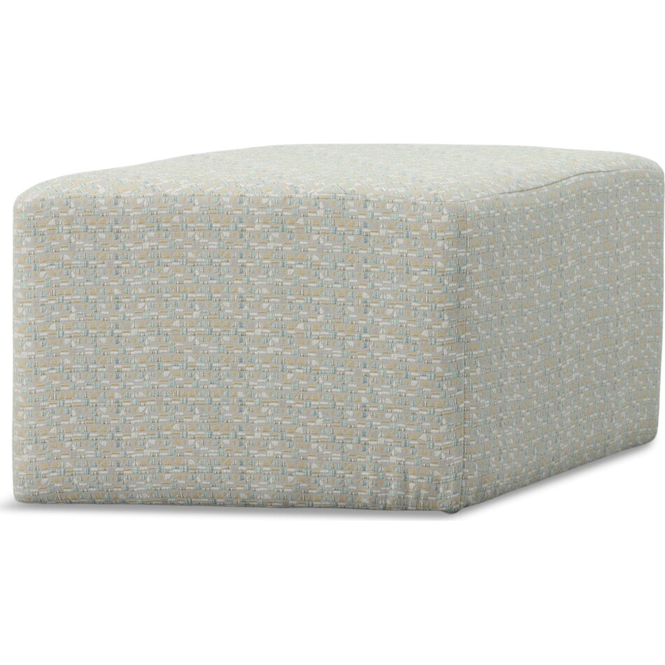 multi color st stationary fabric ottoman   