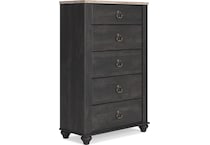 nanforth bedroom two tone br master chest b   