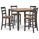 natural dr dining table ctr hgt d   