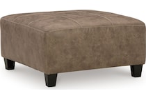 navi living room brown st stationary fabric ottoman   