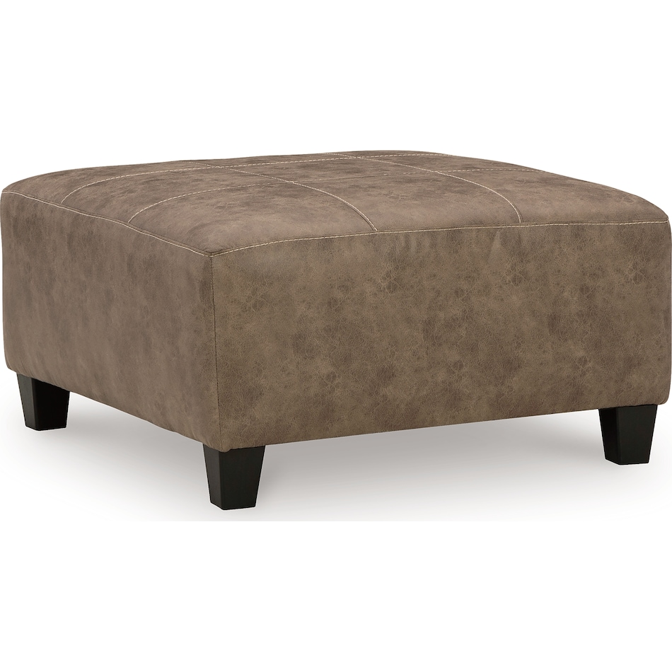 navi living room brown st stationary fabric ottoman   