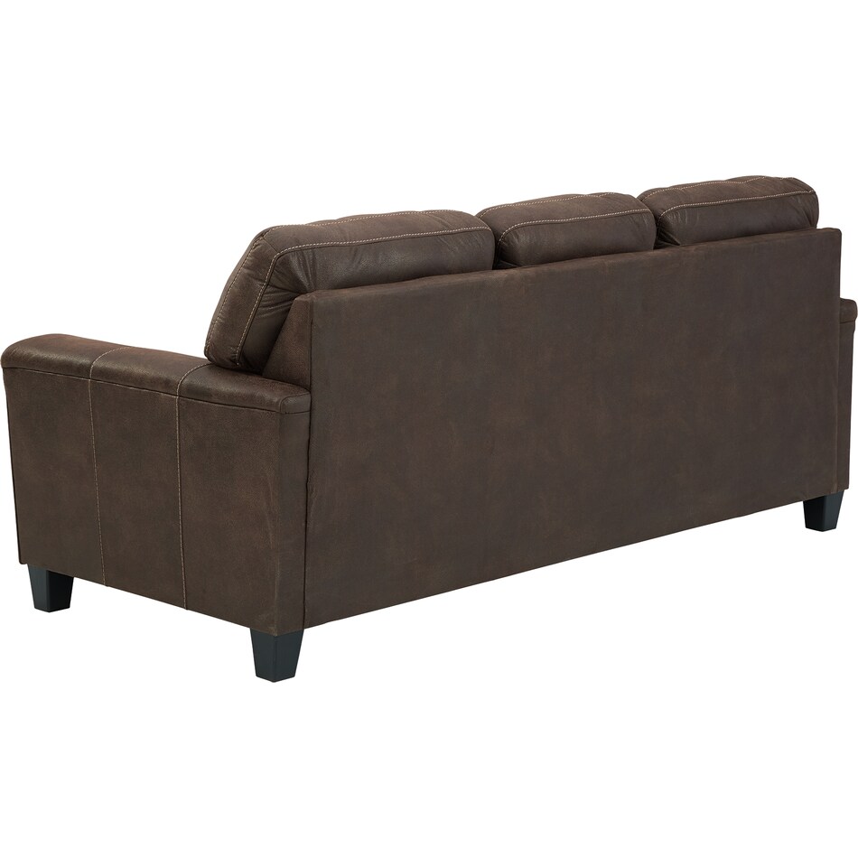 navi dark brown queen sleeper sofa   