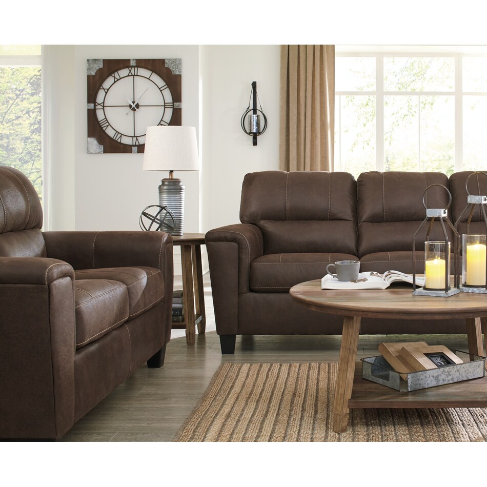 navi dark brown sofa   