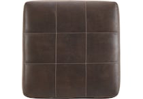 navi dark brown st stationary fabric ottoman   