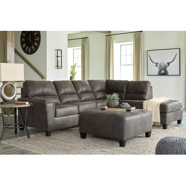 Navi 2-Piece Sectional with Chaise - Right Facing