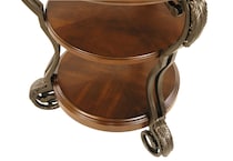 nestor medium brown chairside table t   