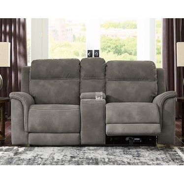 Next-Gen DuraPella Power Reclining Loveseat with Console