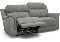 next gen dura pella gray power reclining sofa   