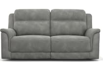 next gen dura pella gray power reclining sofa   