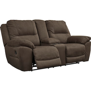 Next-Gen Gaucho Reclining Loveseat with Console