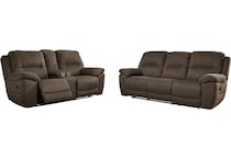 next gen gaucho brown reclining sofa   