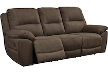 next gen gaucho brown reclining sofa   