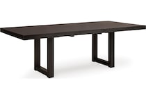 neymorton dining dark brown dr dining table reg hgt d   