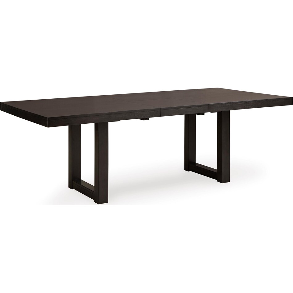 neymorton dining dark brown dr dining table reg hgt d   