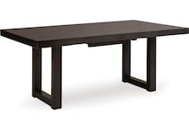 neymorton dining dark brown dr dining table reg hgt d   