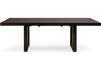 neymorton dining dark brown dr dining table reg hgt d   