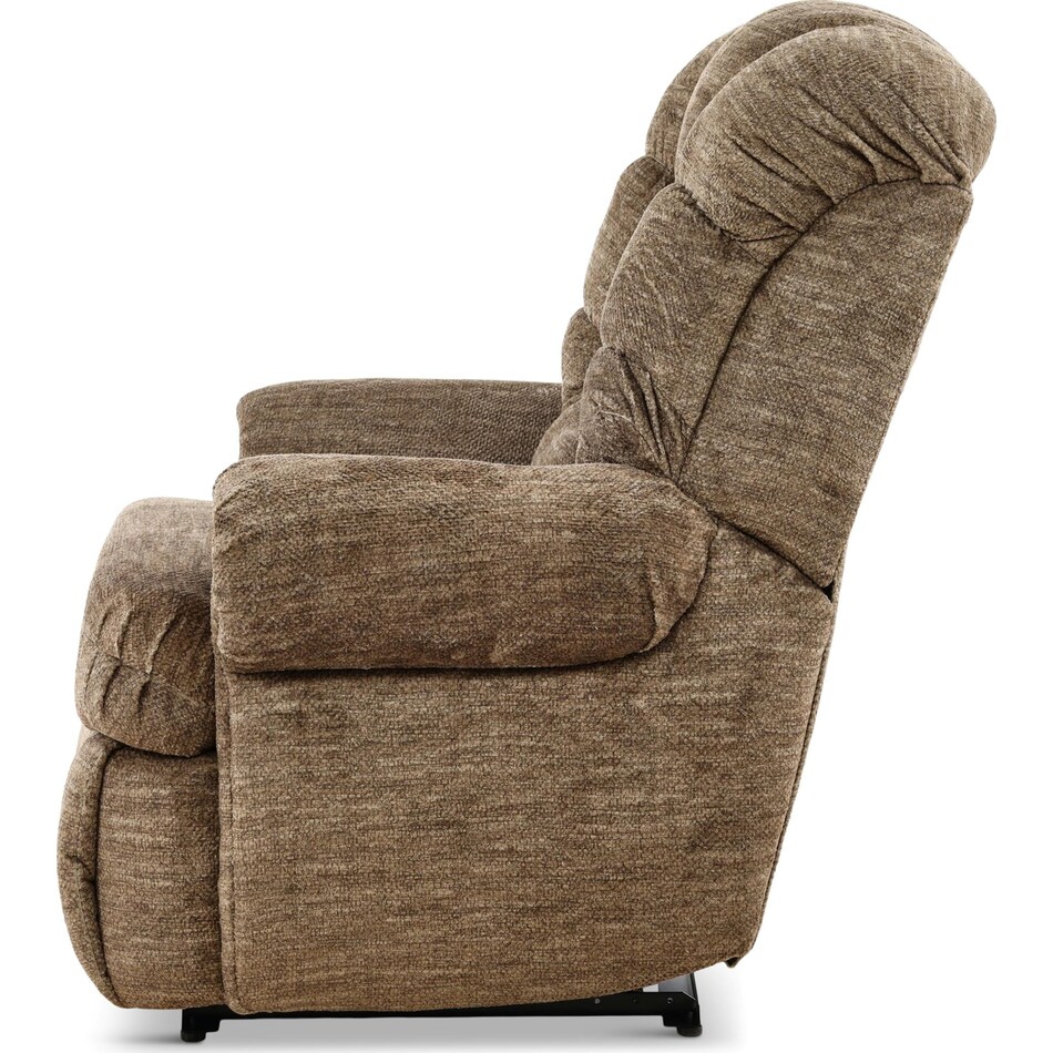 nolan living room brown mt fabric recliner manual   