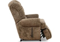 nolan living room brown mt fabric recliner manual   