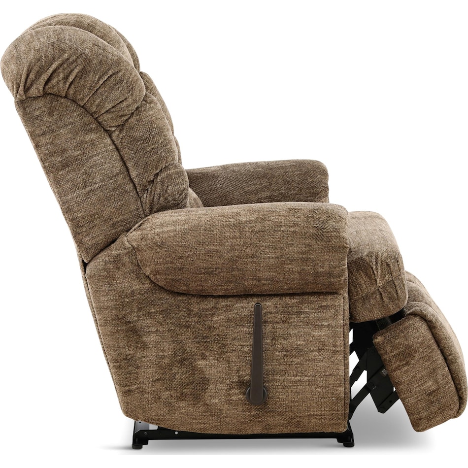 nolan living room brown mt fabric recliner manual   