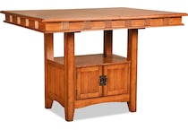oak park brown counter height table p  