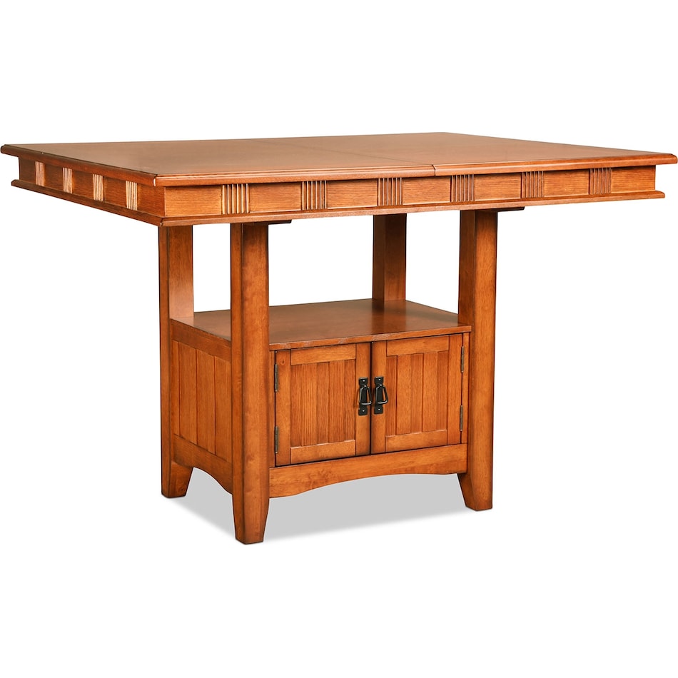oak park brown counter height table p  