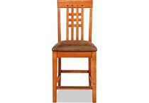 oak park brown counter stool   