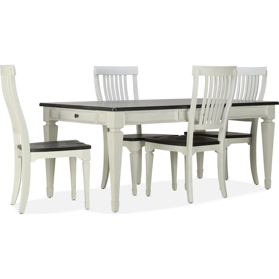 olivella white  pc dining room rm  