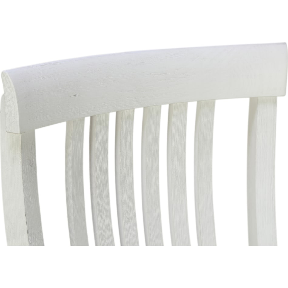 olivella white side chair   