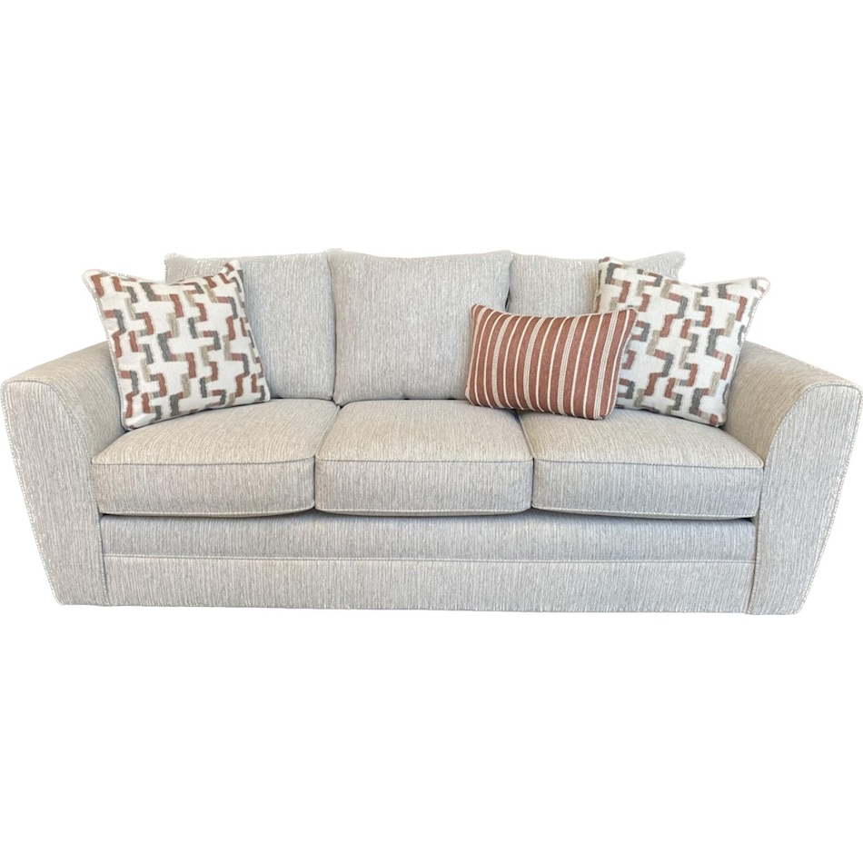 oliver living room gray st stationary fabric sofa   