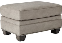 olsberg gray st stationary fabric ottoman   