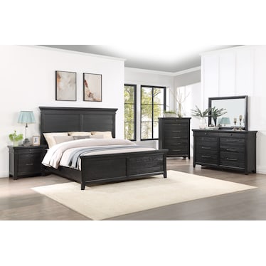 Onyx King Panel Bed