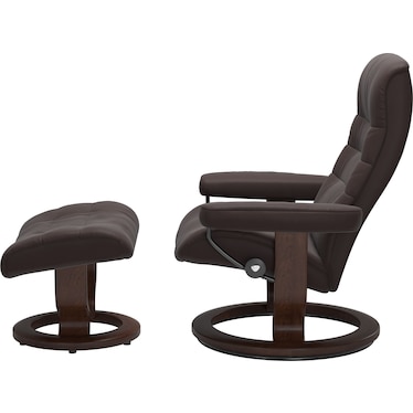 Opal Large Classic Chair and Ottoman