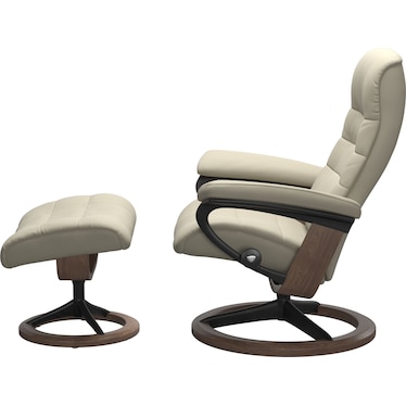 Opal Large Signature Chair and Ottoman