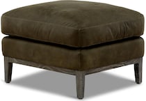 optima living room dark gray st stationary leather ottoman   