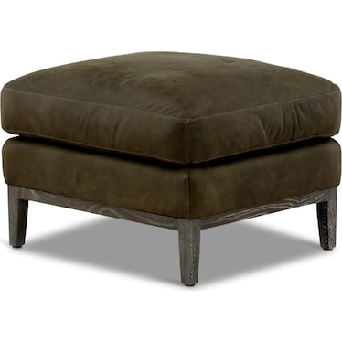 Optima Leather Ottoman