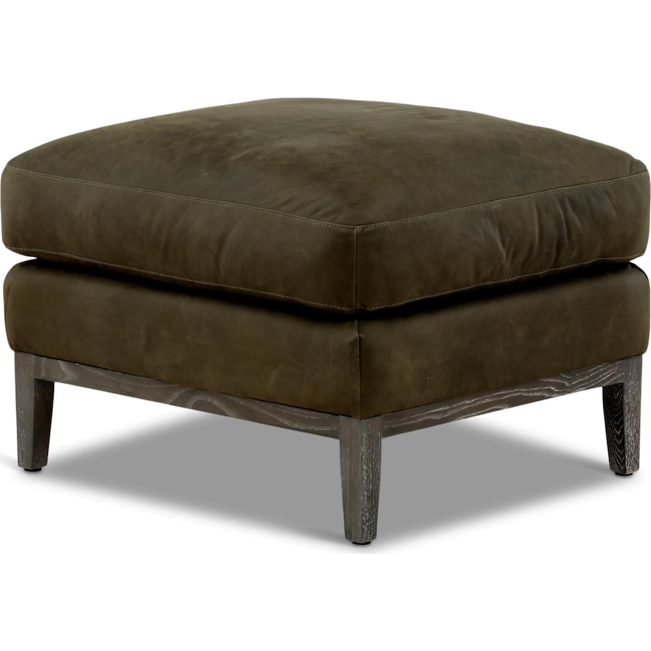 optima living room dark gray st stationary leather ottoman   