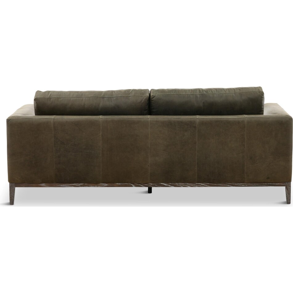 optima living room dark gray st stationary leather sofa   