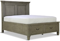 orchard gray queen storage bed p  