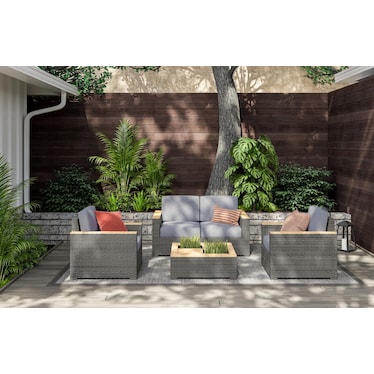 Boca Raton Outdoor Loveseat Set