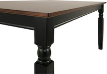 owingsville dining black   brown dr dining table reg hgt d   