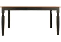 owingsville dining black   brown dr dining table reg hgt d   