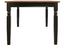 owingsville dining black   brown dr dining table reg hgt d   