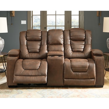 Owner's Box  Power Reclining Loveseat