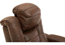 owners box brown power recliner   