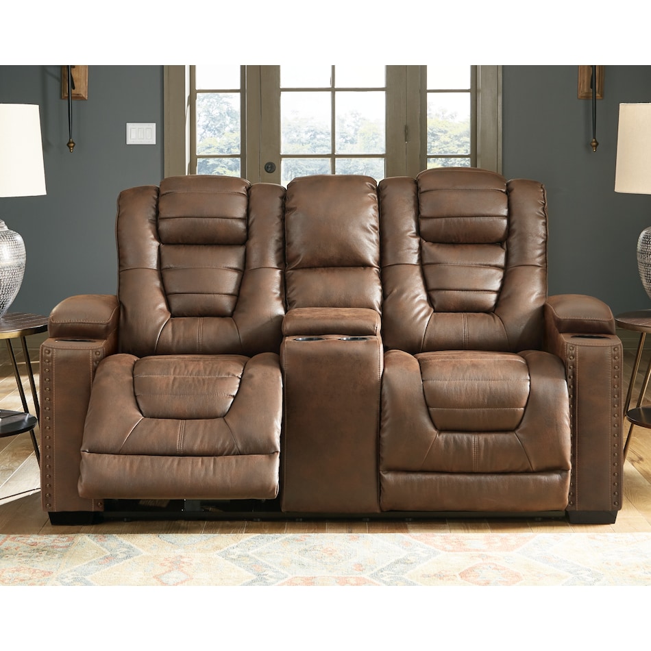 owners box power console loveseat  room image  