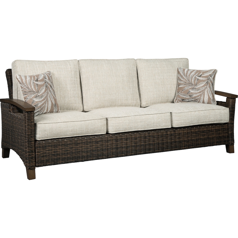 paradise trail brown ot outdoor sofa p   