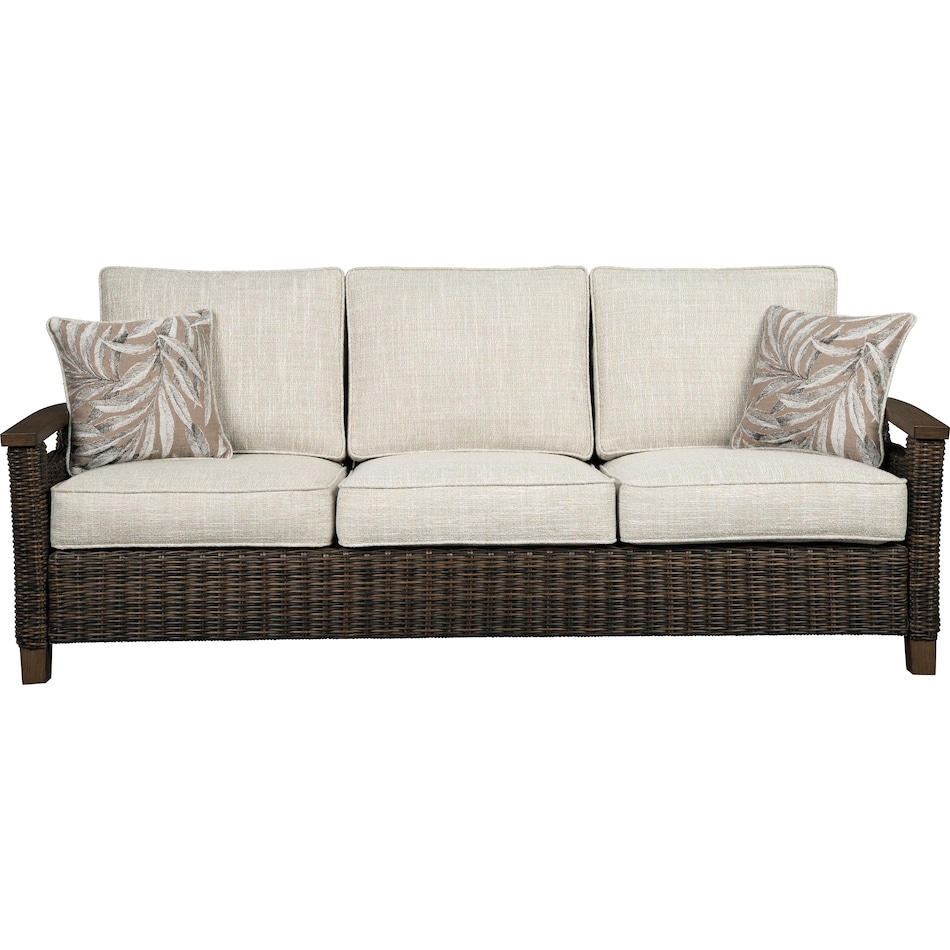 paradise trail brown ot outdoor sofa p   