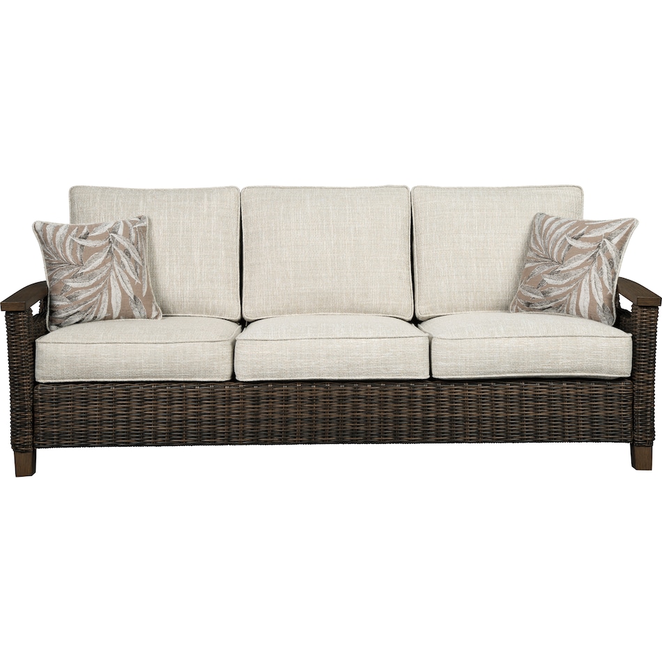 paradise trail brown outdoor sofa p   