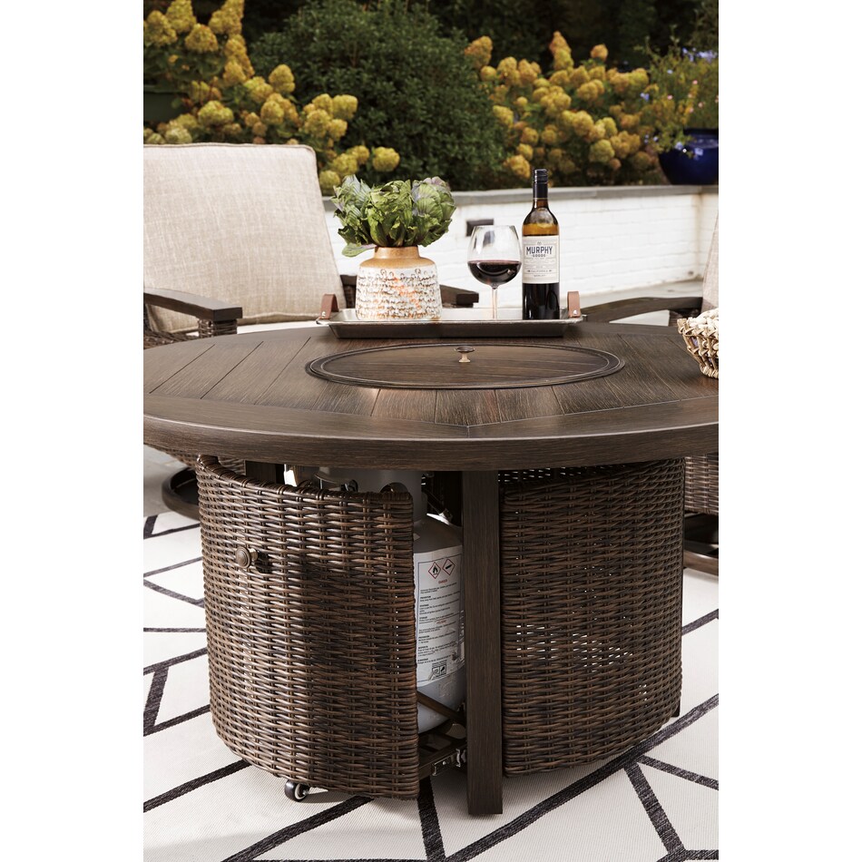 paradise trail medium brown ot outdoor firepit p   